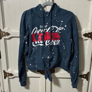 Coca-Cola Navy Splatter Hoodie